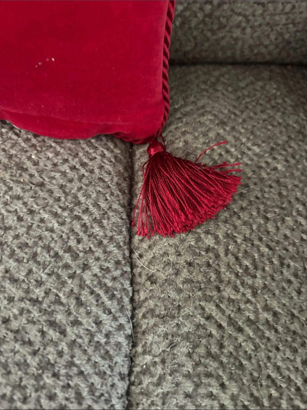 No Brand Red Noel Holiday Decorative Pillow
